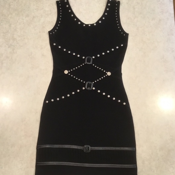 Andrea Isabelle Black Knit Dress Small - Picture 5 of 6